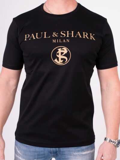טישרט פול שארק בצבע שחור דגם PAUL&SHARK – paul&shark t-shirt