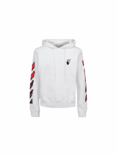 OFF-WHITE – marker slim hoodie white red
