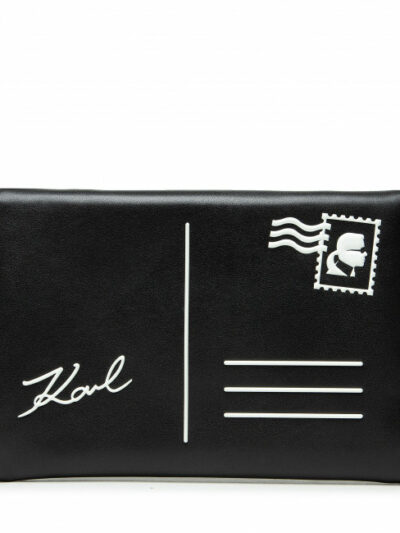 תיק צד קארל לגרפלד בצבע שחור דגם KARL LAGERFELD – KENELOPE POC