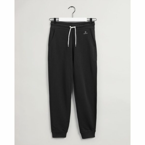 GANT - מכנס טרנינג בצבע שחור דגם LOCK UP SWEAT PANTS