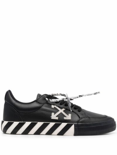נעליים בצבע שחור דגם OFF-WHITE – LOW VULCANIZED CALF LEATHE BLACK WHITE