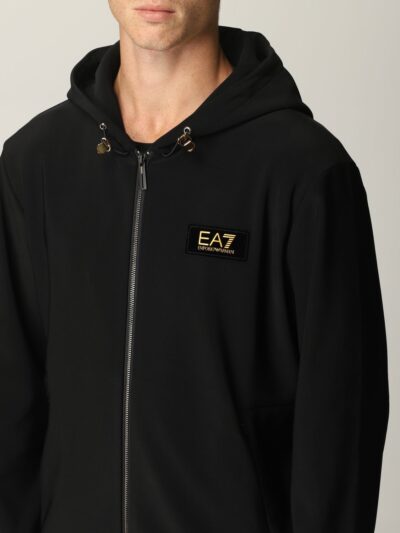 EMPORIO ARMANI – מעיל EA7 בצבע שחור דגם EA7 COAT