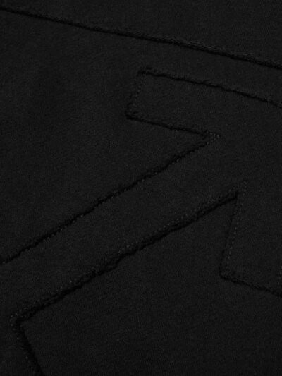 OFF-WHITE – קפוצ’ון בצבע שחור דגם OW ARROW LOGO