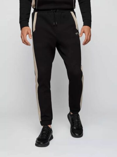HUGO BOSS – מכנס טרנינג בוס בצבע שחור בוס דגם- HADIKO 1