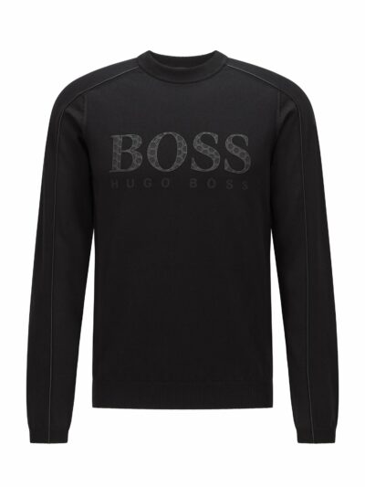 HUGO BOSS – סריג בוס בצבע שחור דגם RODARO