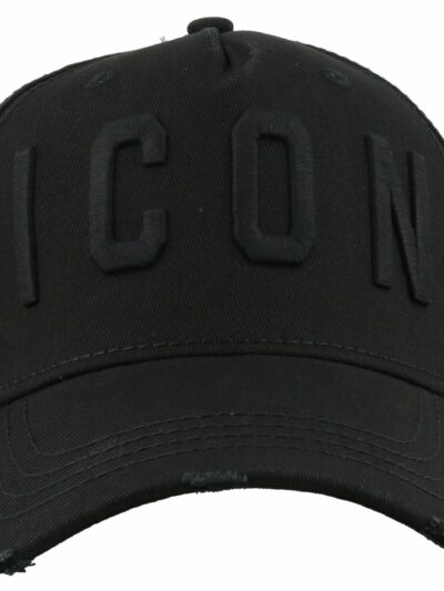 DSQUARED2 – כובע בצבע שחור דגם DSQUARED2 HAT