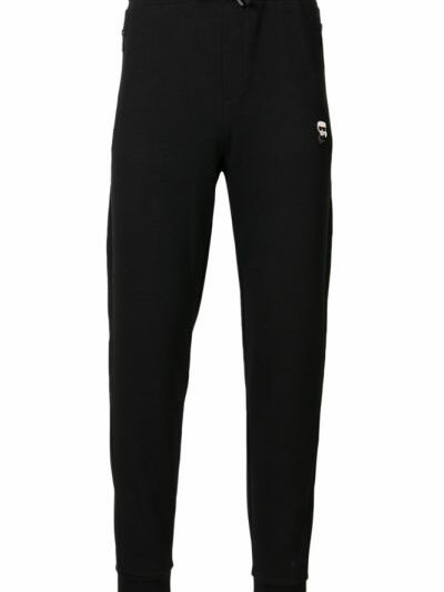 KARL LAGERFELD – מכנס טרנינג בצבע שחור דגם SWEAT PANTS