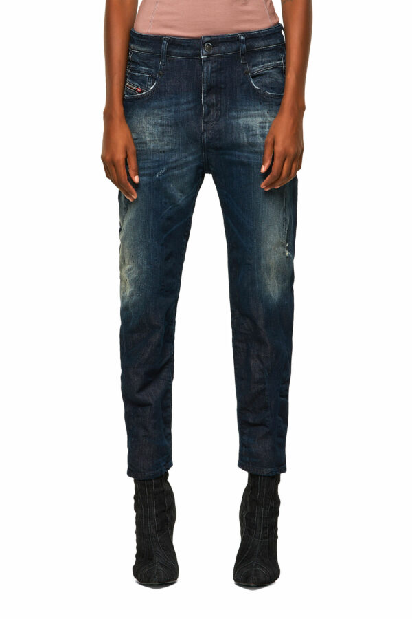 DIESEL - ג'ינס בצבע כחול דגם D-FAYZA R09FL