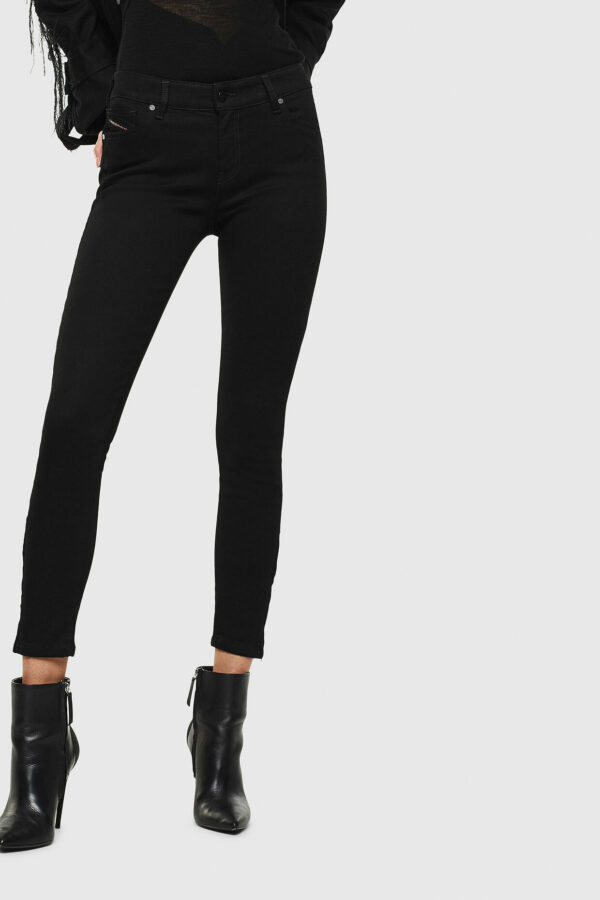 DIESEL - ג'ינס בצבע שחור דגם SLANDY 069EF