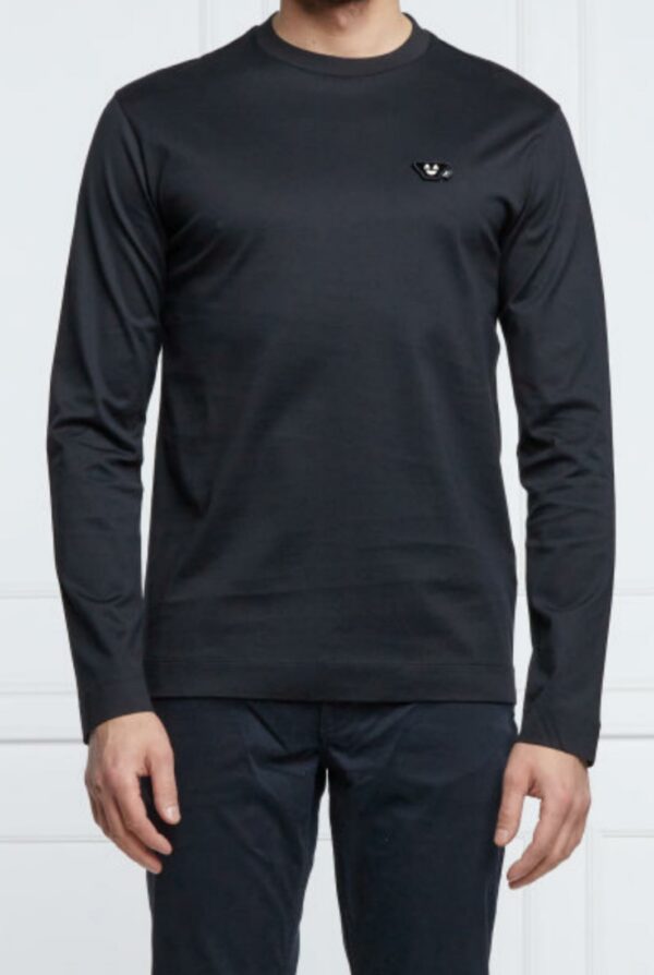 EMPORIO ARMANI - חולצת טישרט בצבע שחור דגם EMPORIO ARMANI T-SHIRT