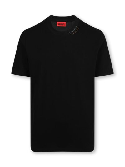 HUGO – טישרט בצבע שחור דגם DALLUP