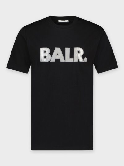 BALR – טישרט בצבע שחור דגם SATIN EMBRO