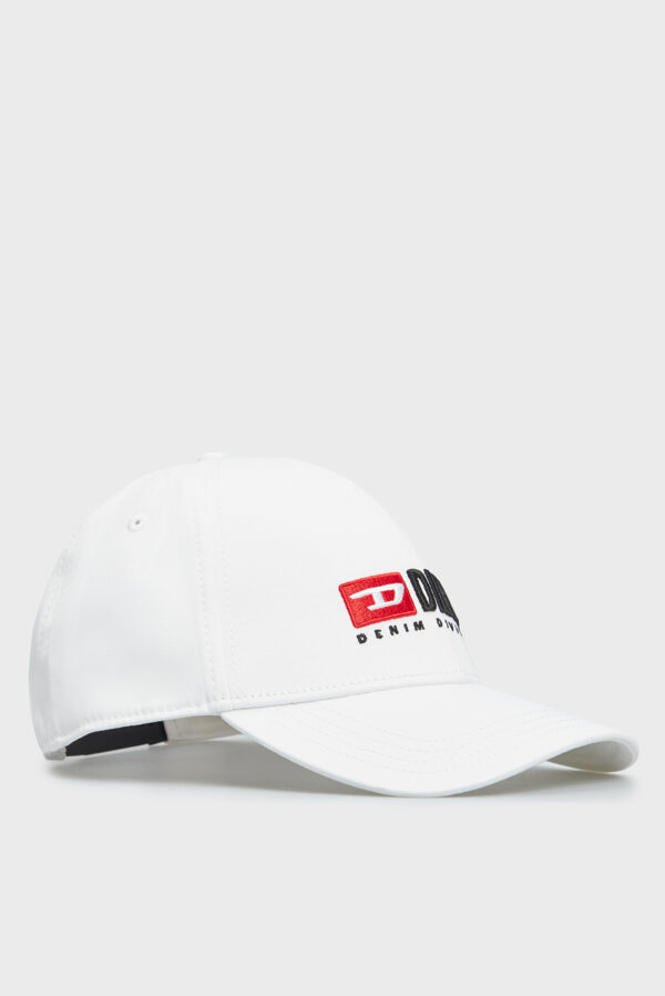 DIESEL - כובע בצבע לבן דגם CORRY-DIV HAT