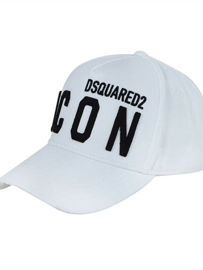 DSQUARED2 – כובע בצבע לבן דגם DSQUARED2 HAT