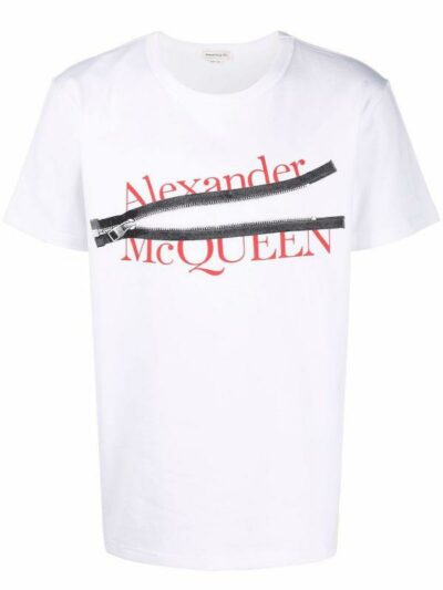 ALEXANDER MCQUEEN – טישרט בצבע לבן דגם MCQUEEN T-SHIRT