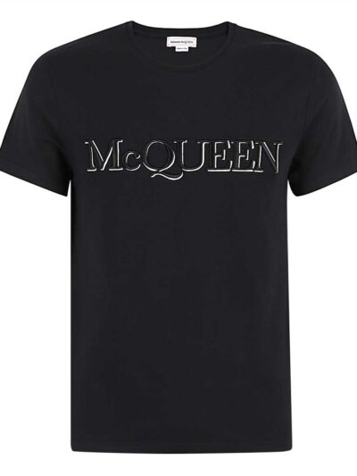 ALEXANDER MCQUEEN – טישרט בצבע שחור דגם MCQUEEN T-SHIRT