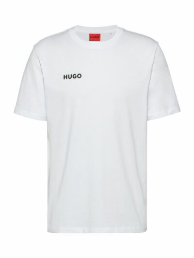 HUGO – טישרט בצבע לבן דגם DAMPIN