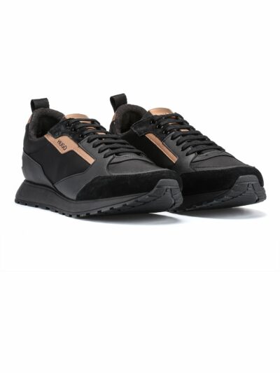 HUGO – נעליים בצבע שחור דגם ICELIN_RUNN
