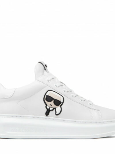 KARL LAGERFELD - נעליים בצבע לבן דגם IKONIC 3D LACE