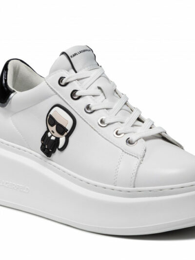KARL LAGERFELD - נעליים בצבע לבן דגם IKONIC LO LACE