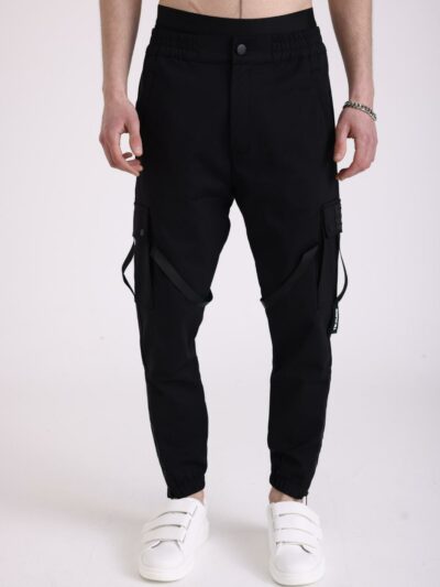 YN – מכנס דגמח בצבע שחור דגם YN CARGO