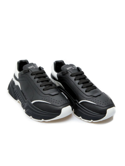 DOLCE&GABBANA – נעליים דולצה וגבאנה בצבע שחור דגם SNEAKER BASSA