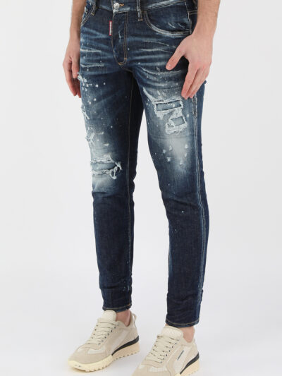DSQUARED2 – ג’ינס דיסקוורד בצבע כחול דגם Skinny dan jean