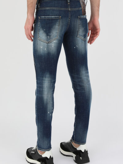 DSQUARED2 – ג’ינס דיסקוורד בצבע כחול דגם Skinny dan jean