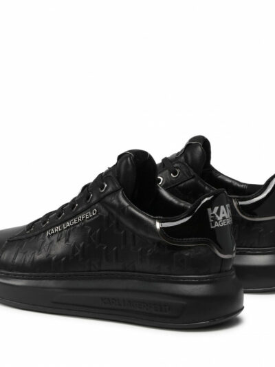 KARL LAGERFELD – נעליים קארל לגרפלד בצבע שחור דגם MONOGRAM EMBOSS