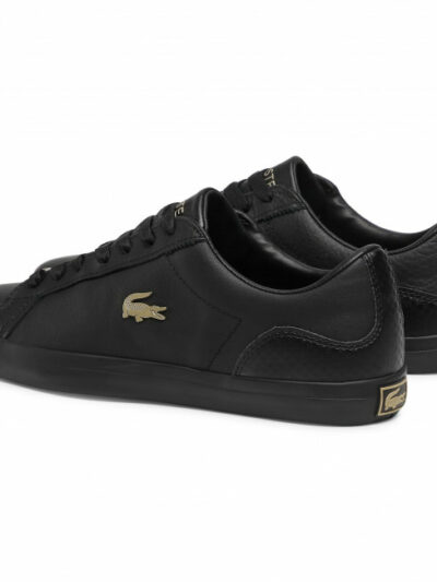 LACOSTE – נעליים לקוסט בצבע שחור דגם LEROND LEATHER