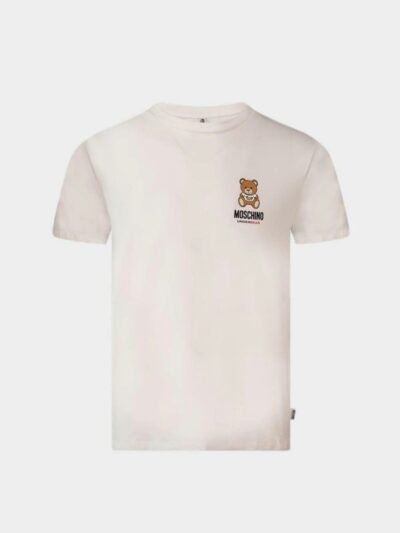 MOSCHINO – טישרט מוסקינו בצבע לבן דגם MOSCHINO T-shirt
