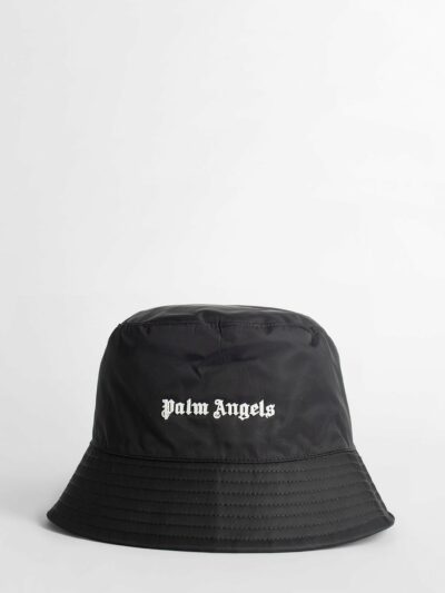 PALM ANGELS – כובע פאלם אנגלס בצבע שחור דגם Bucket hat