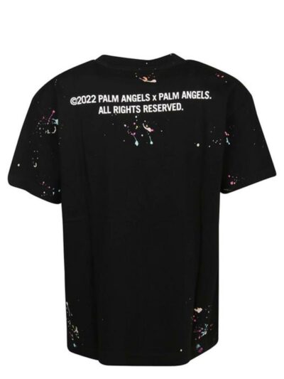 PALM ANGELS – טישרט פאלם אנגלס בצבע שחור דגם Pxp painted
