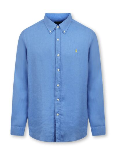 POLO RALPH LAUREN – חולצה מכופתרת ראלף לורן בצבע תכלת דגם Shirt linen