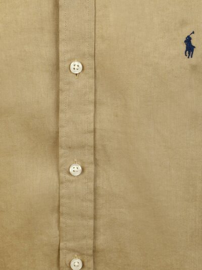 POLO RALPH LAUREN – חולצה מכופתרת ראלף לורן בצבע בז’ דגם Shirt linen