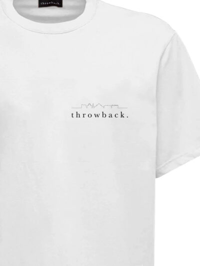 THROWBACK – טישרט THROWBACK בצבע לבן דגם TBT-LOGO