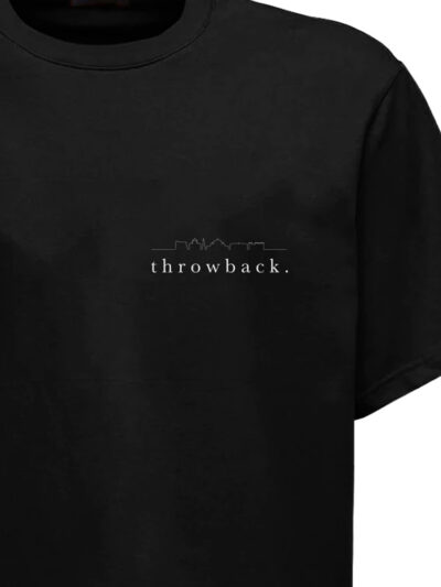 THROWBACK – טישרט THROWBACK בצבע שחור דגם TBT-LOGO
