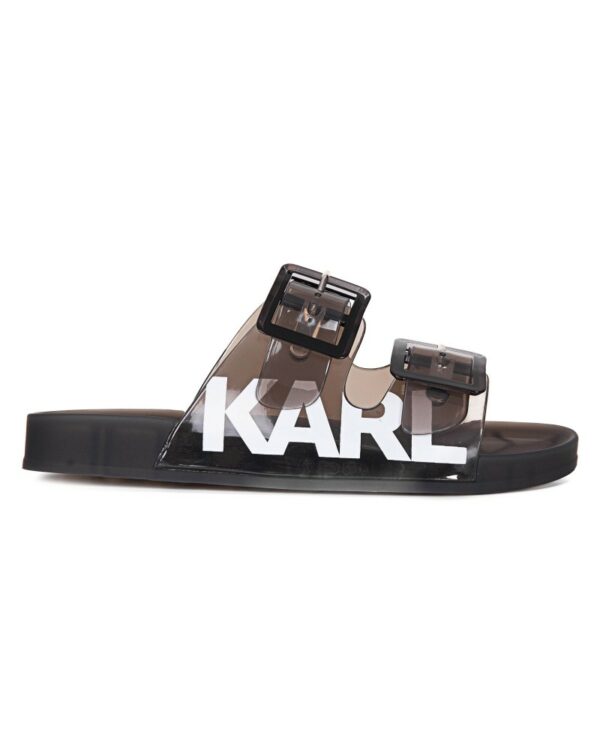 KARL LAGERFELD - טישרט קארל לגרפלד בצבע שחור דגם T SHIRT CREWNECK