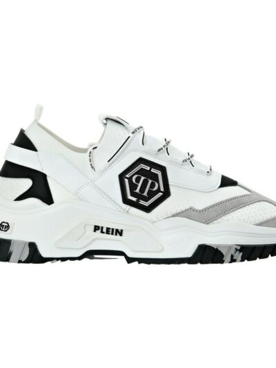 PHILIPP PLEIN – נעליים פיליפ פליין בצבע לבן דגם VEGAN TRAINER PREDA
