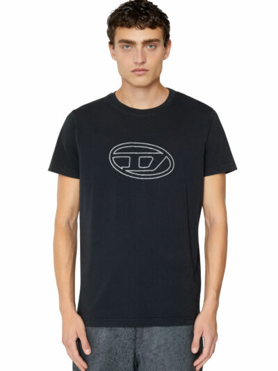 DIESEL – חולצה דיזל בצבע שחור דגם T-DIEGOR-E9