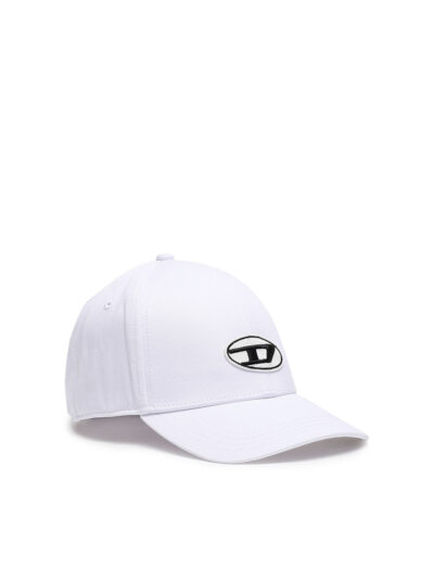 DIESEL – כובע דיזל בצבע לבן דגם C-RUNE HAT