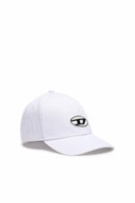 KARL LAGERFELD - כובע דיזל בצבע לבן דגם C-RUNE HAT