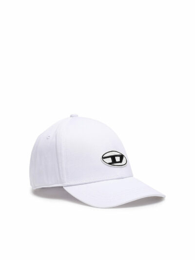 KARL LAGERFELD - כובע דיזל בצבע לבן דגם C-RUNE HAT