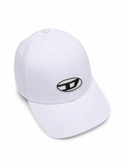 DIESEL – כובע דיזל בצבע לבן דגם C-RUNE HAT