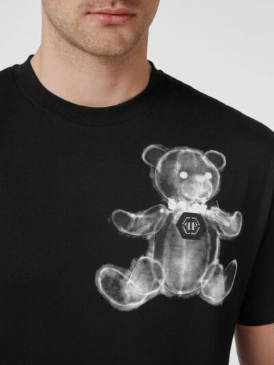 PHILIPP PLEIN – טישרט פיליפ פלאין בצבע שחור דגם SS TEDDY BEAR