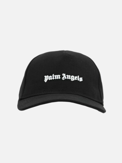PALM ANGELS – כובע פאלם אנגלס בצבע שחור דגם CLASSIC LOGO CAP