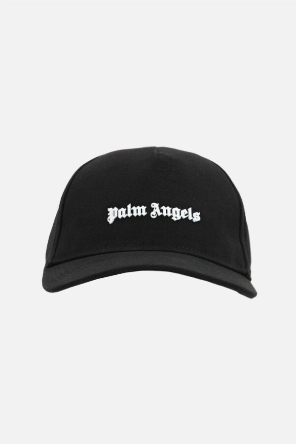 PALM ANGELS - כובע פאלם אנגלס בצבע שחור דגם CLASSIC LOGO CAP