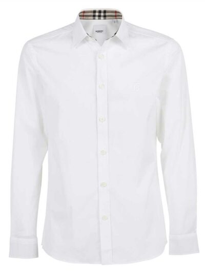 BURBERRY – חולצה ברברי בצבע לבן דגם BURBERRY SHIRT