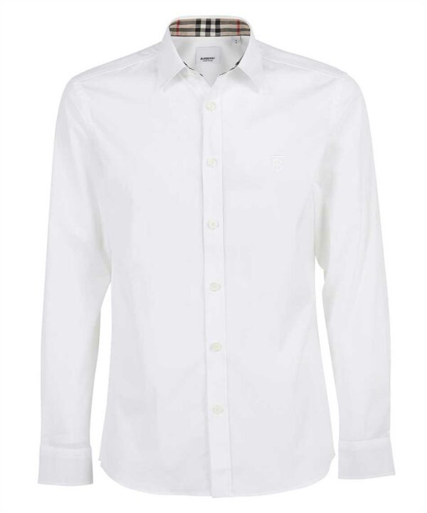BURBERRY - חולצה ברברי בצבע לבן דגם BURBERRY SHIRT