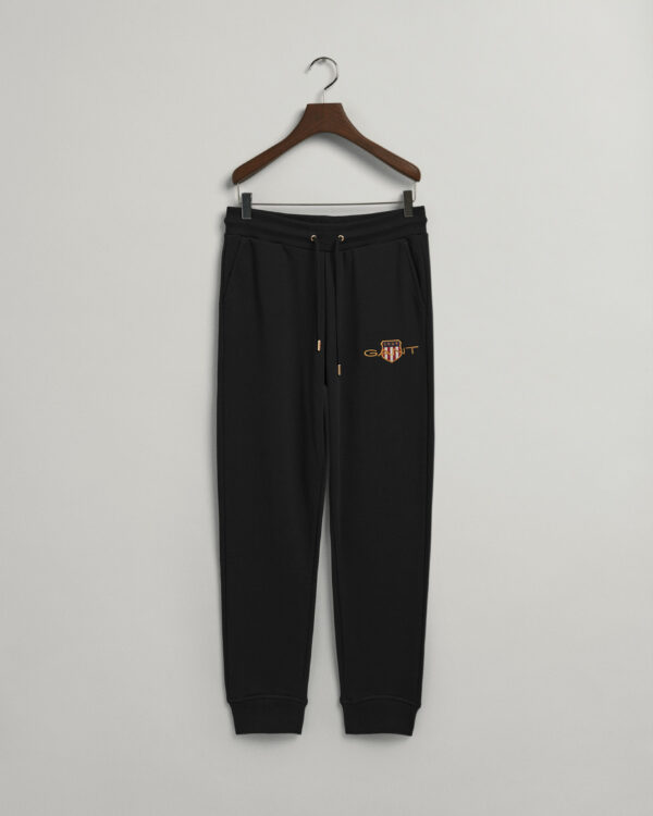 GANT - מכנס גאנט בצבע שחור דגם ARCHIVE SHILED SWEAT PANT